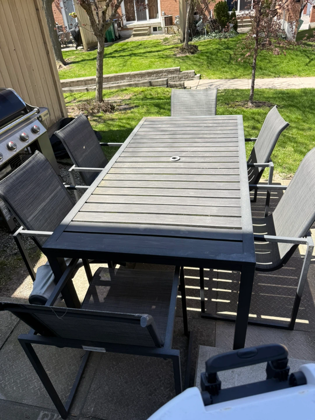 Outdoor Dining Set with Table and Chairs