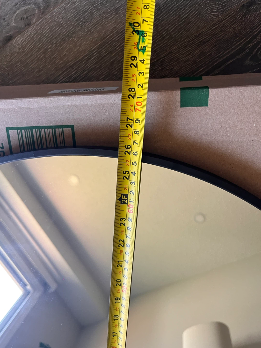 25 inch Round Black Mirror - photo 4
