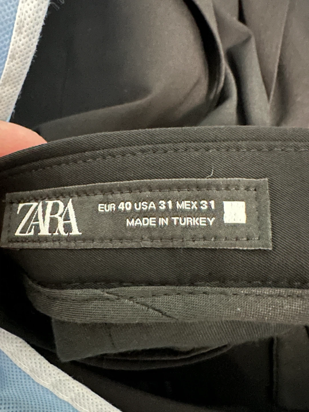 ZARA Men's Black Blazer/USA 36 with matching pants/USA31 - photo 3