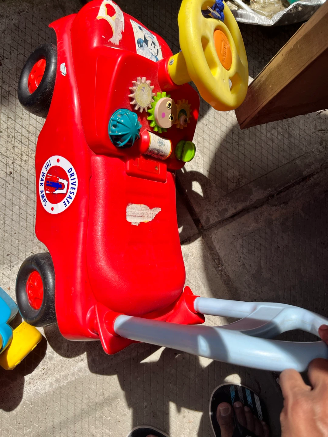 Blue kids chair and Red ride on Toy for kids 1-2years - photo 4