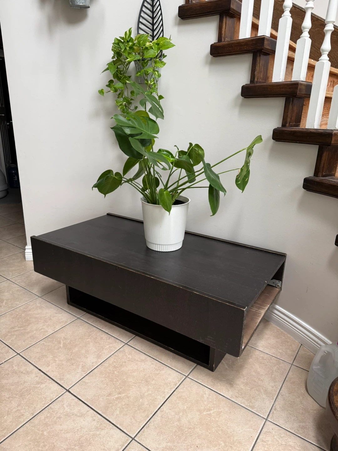 Dark Wood Coffee Table / Bench