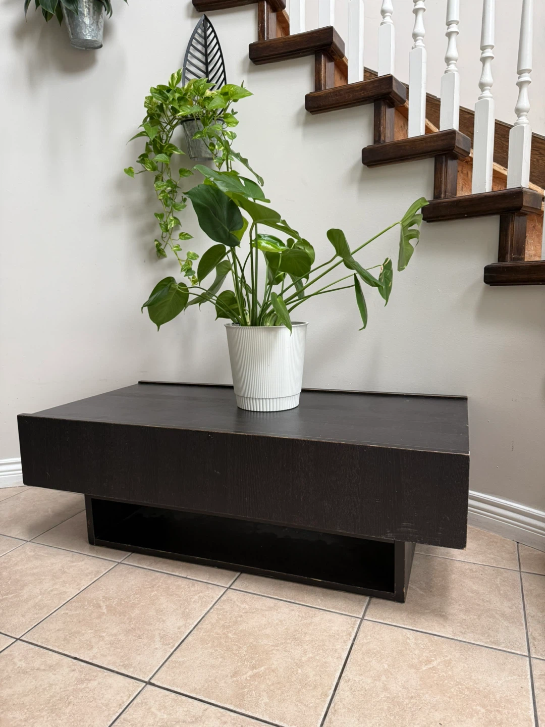 Dark Wood Coffee Table / Bench - photo 2