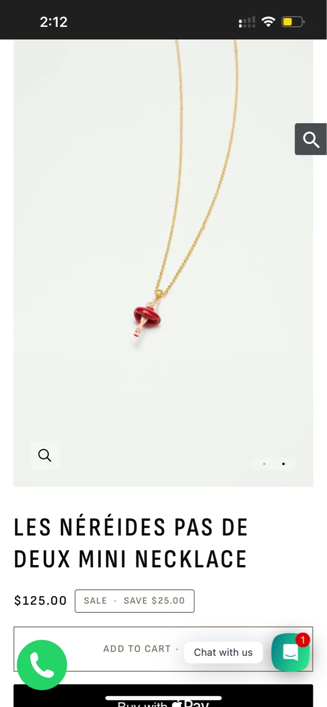Les Néréides Pas de Deux Mini Necklace - photo 2