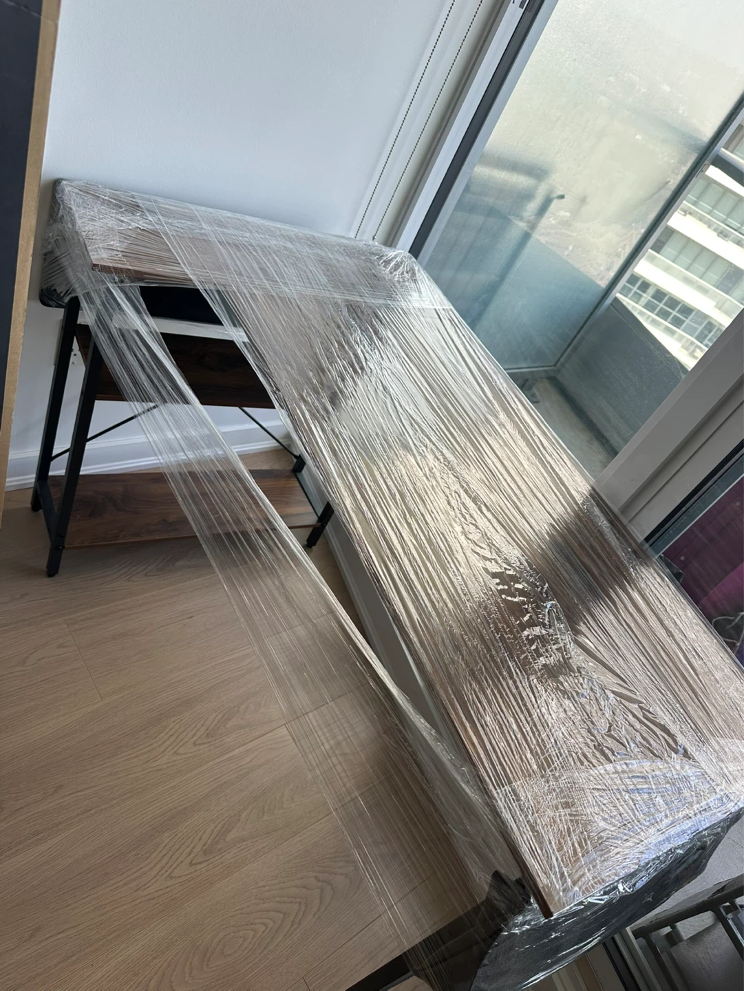 L-Shaped Computer Desk with Storage Bag - photo 4