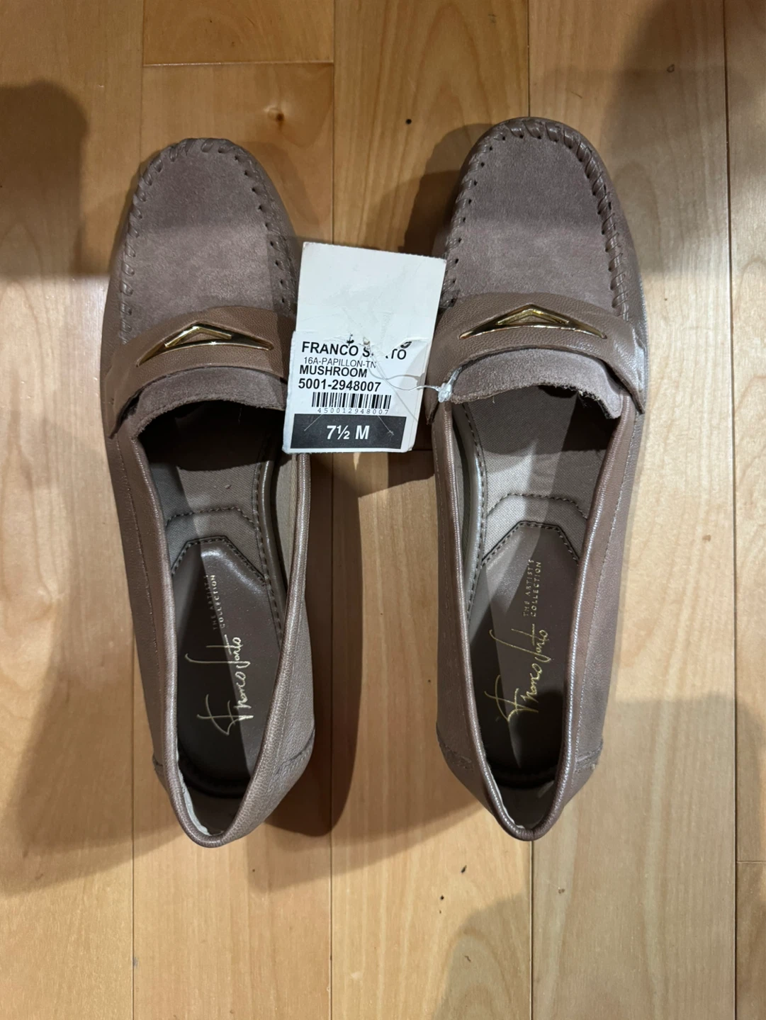 Franco Sarto Loafers - Mushroom - Size 7.5 M