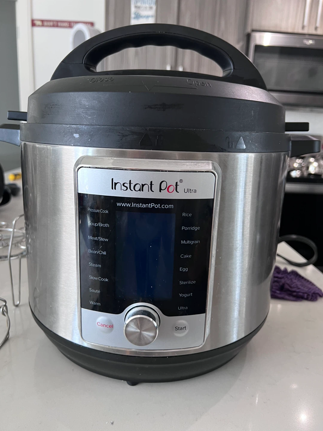 Instant Pot Ultra Electric Pressure Cooker with Steamer Racks