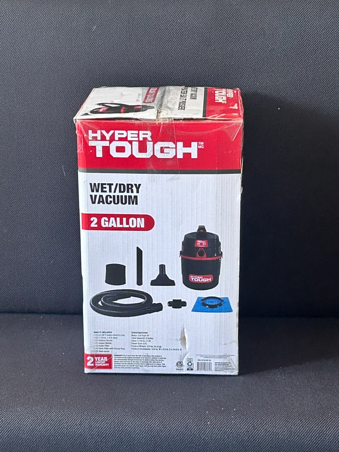 Hyper Tough Wet/Dry Vacuum 2 Gallon
