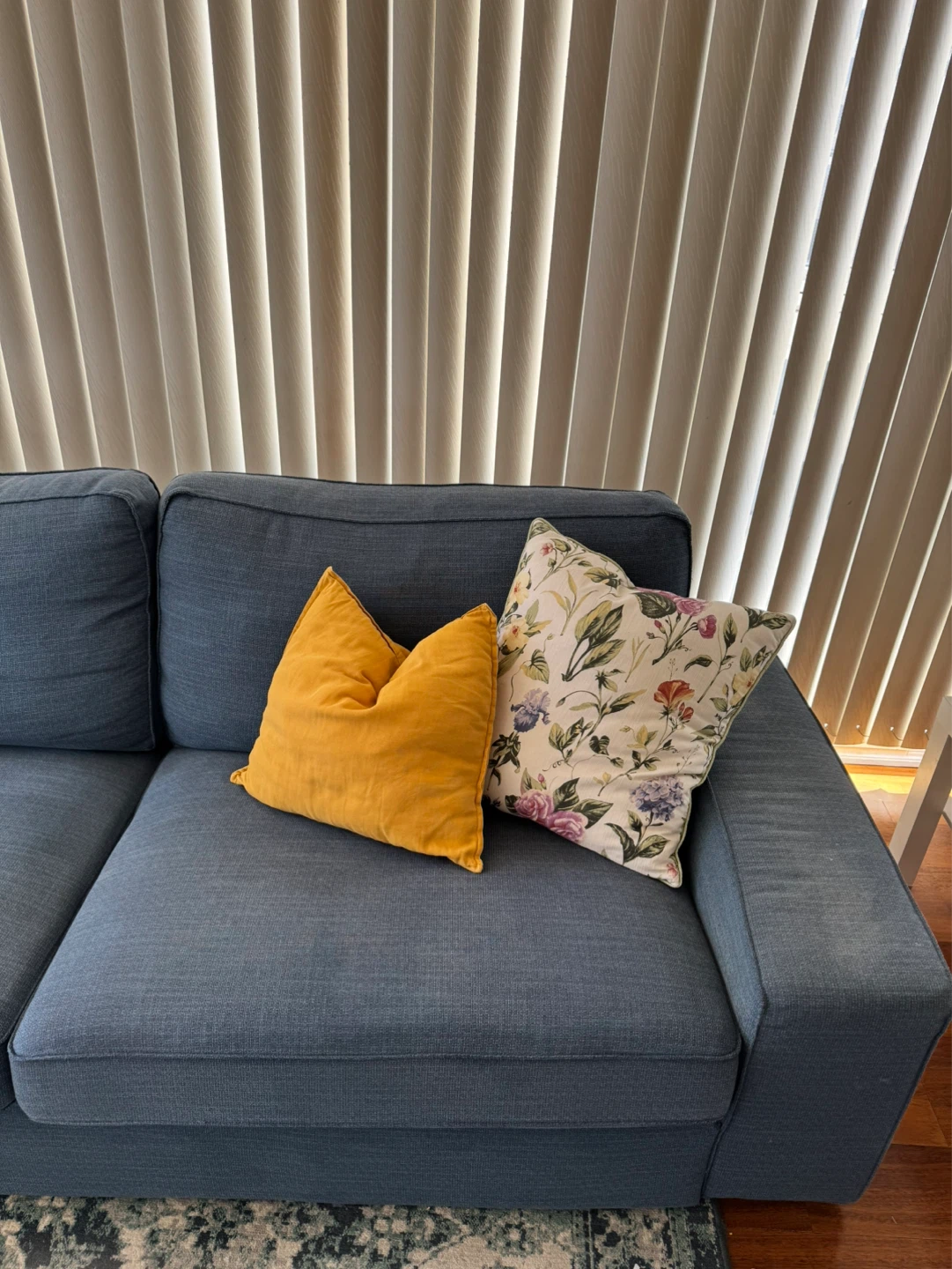 KIVIK Sofa with chaise lounge blue (ikea) - photo 3