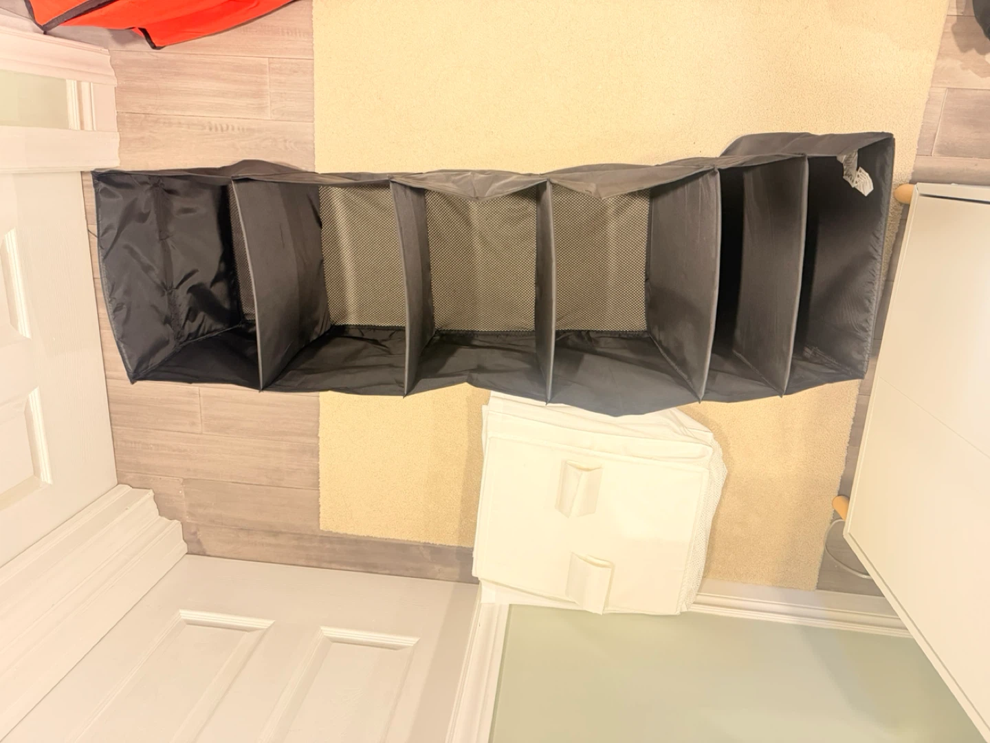 Grey Fabric Hanging Organizer with Multiple Compartments - photo 3