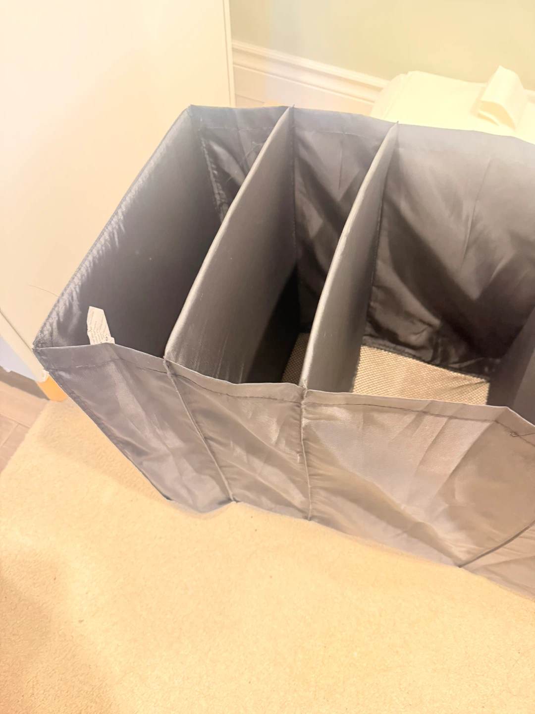 Grey Fabric Hanging Organizer with Multiple Compartments - photo 4