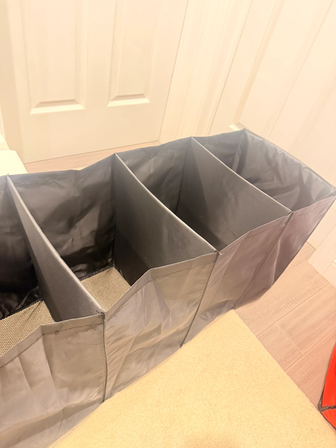 Grey Fabric Hanging Organizer with Multiple Compartments - photo 5
