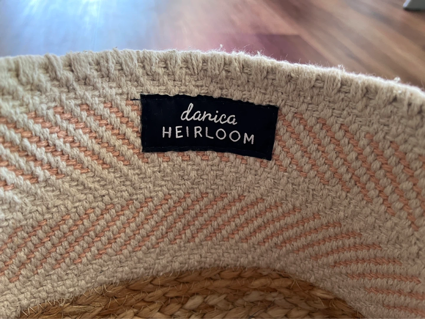 Danica Heirloom Woven Storage Basket with Pom Poms 🌱 - photo 2
