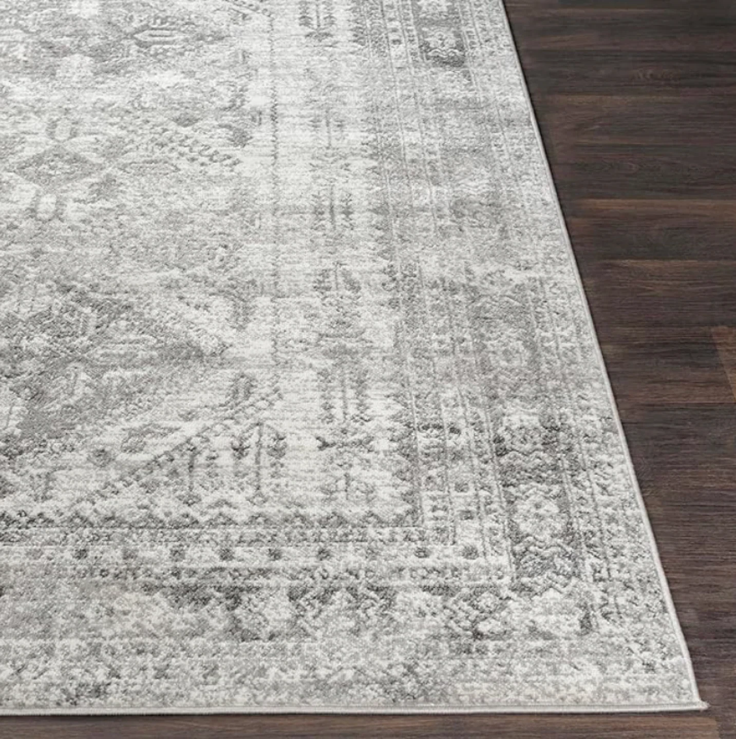 Medallion Area Rug - Gray/White