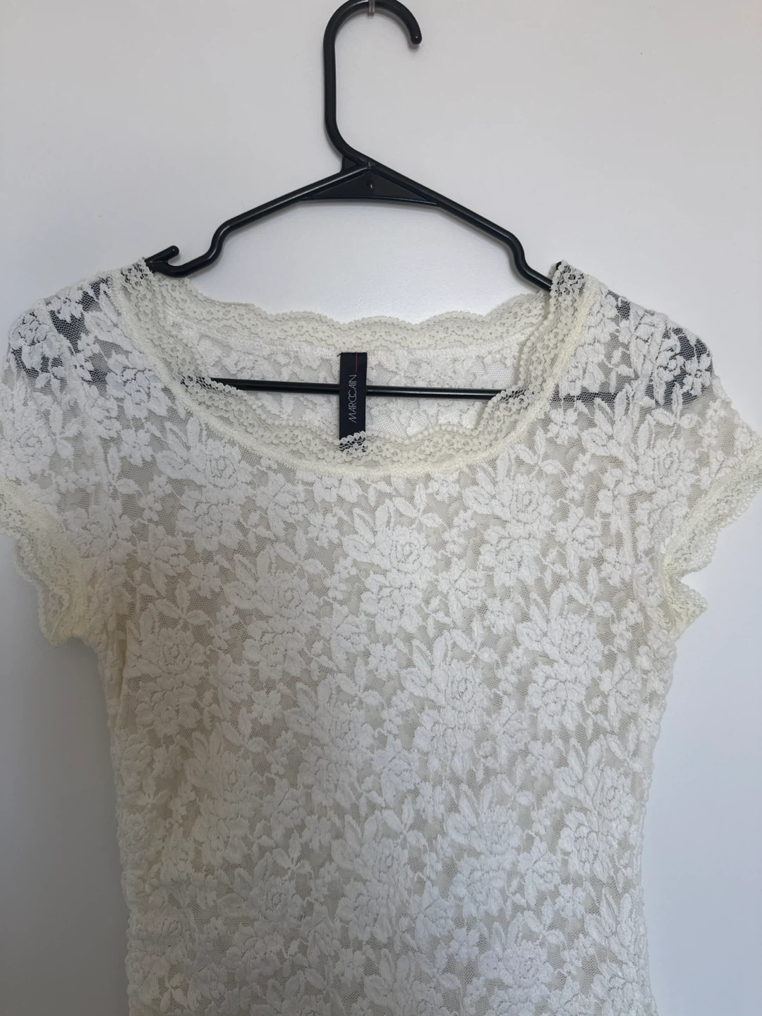 Cream Lace Top - MARCCAIN - photo 2
