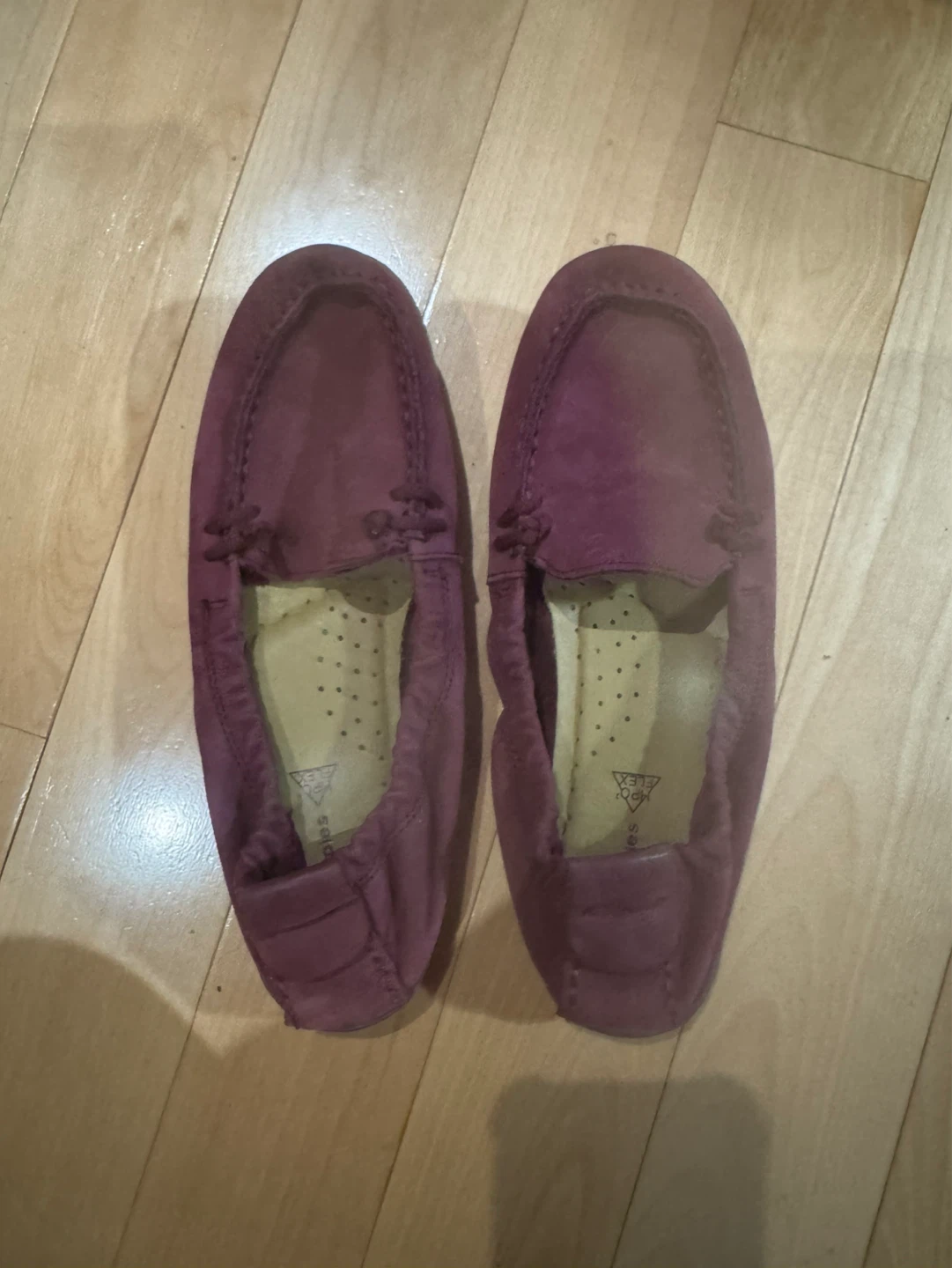 Hush Puppies Burgundy Loafers - Size 8