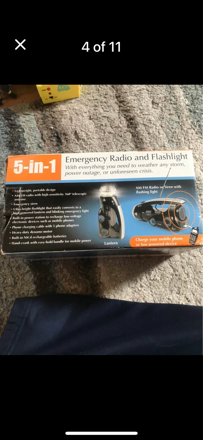 5 in 1 emergency radio and flashlight - photo 3