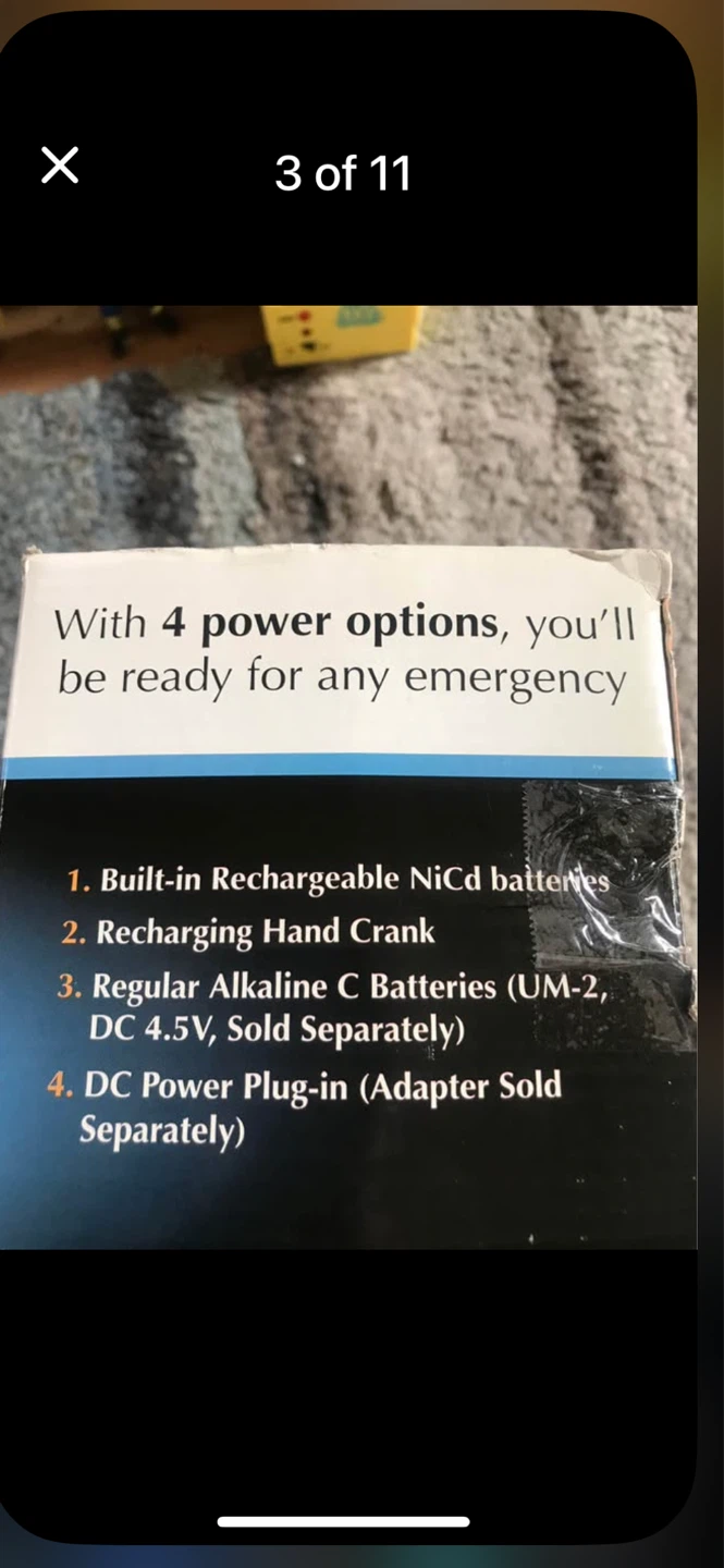 5 in 1 emergency radio and flashlight - photo 2
