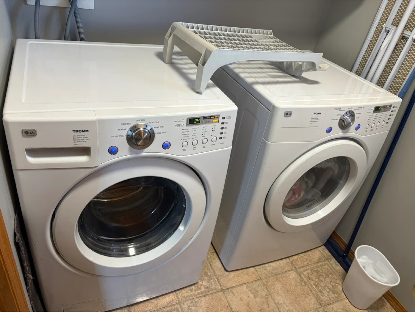 LG washing machine and dryer
