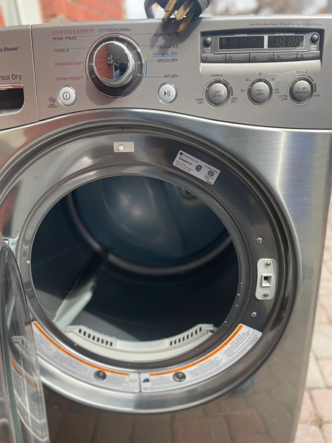 LG TrueSteam Sensor Dry Electric Dryer - photo 2