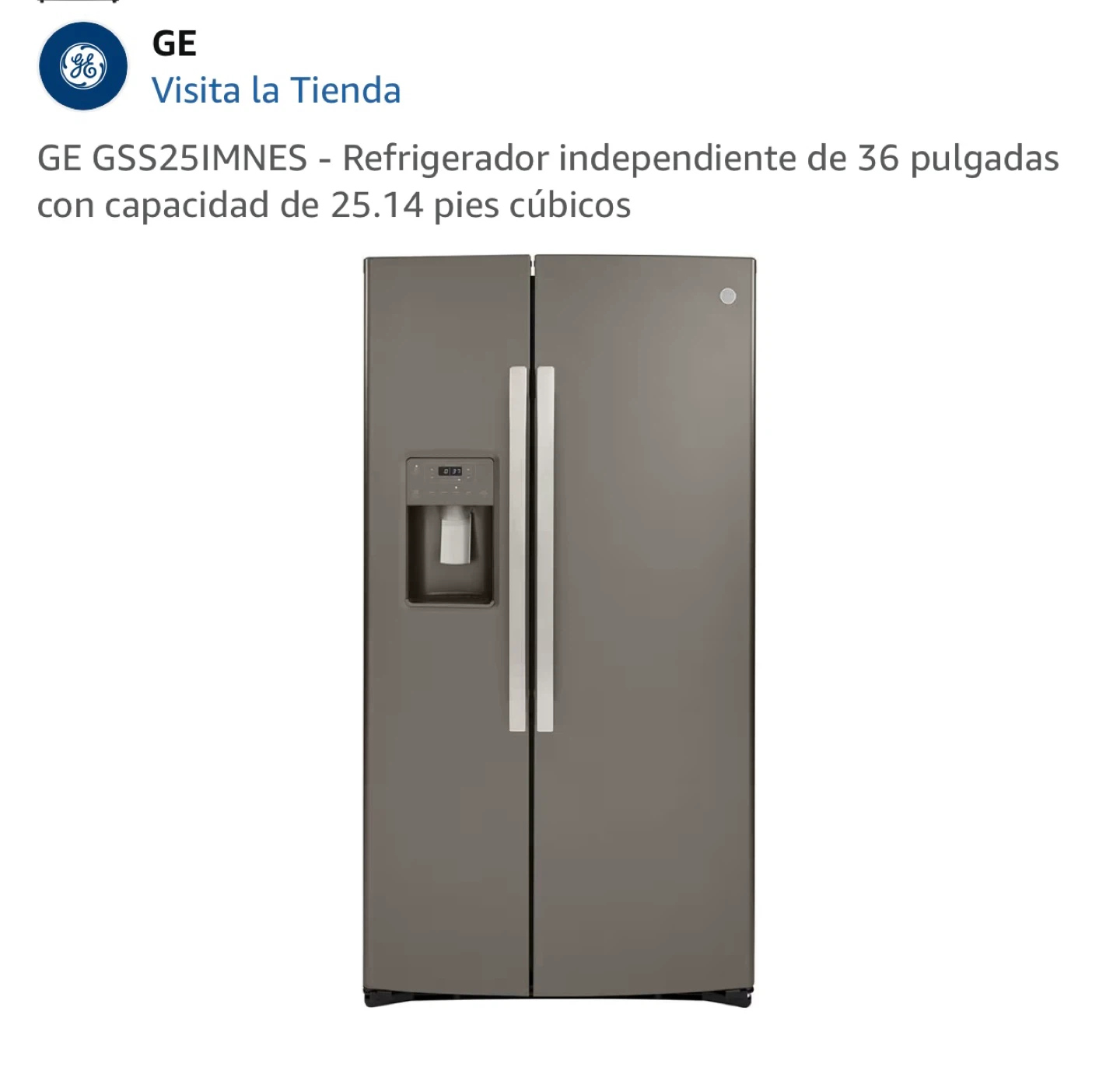 GE Stainless Steel Side-by-Side Refrigerator - photo 4