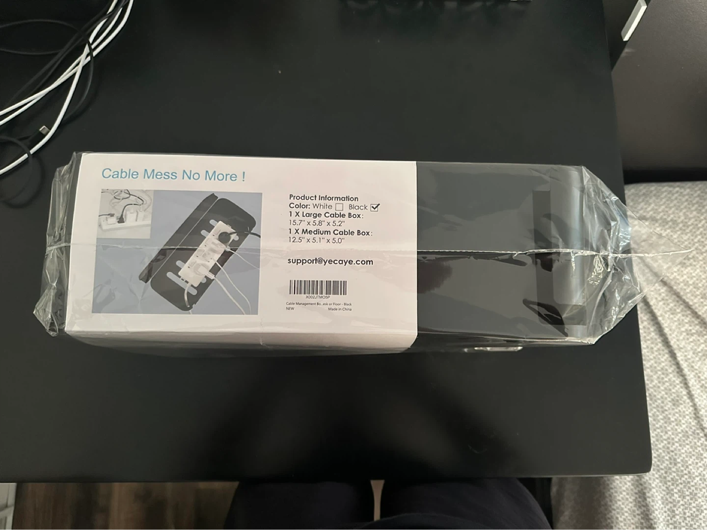 Yecaye Cable Management Box (Black) [NEW] - photo 3