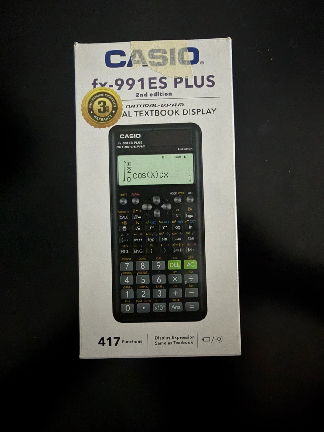 CASIO FX-991ES Plus-2nd Edition Scientific (Black)[NEW]