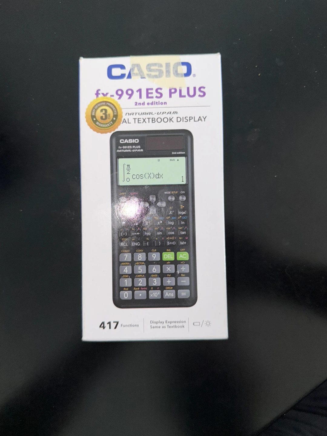 CASIO FX-991ES Plus-2nd Edition Scientific (Black)[NEW] - photo 2
