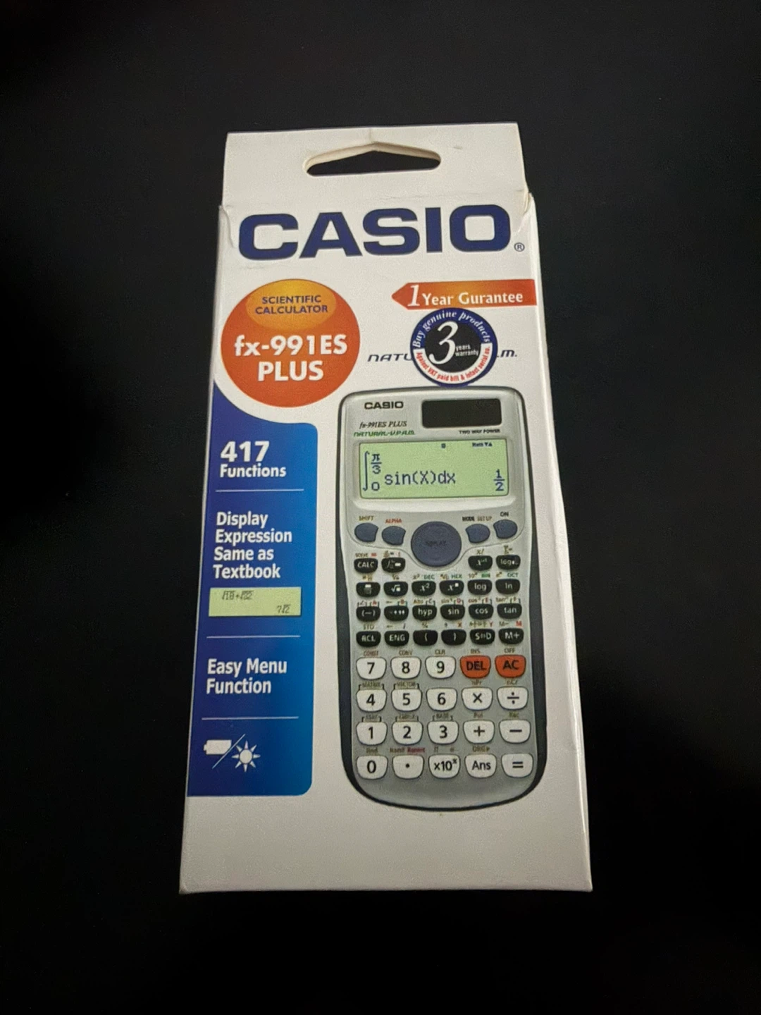 CASIO FX-991 ES Plus Calculator (Blue/Grey) [NEW]