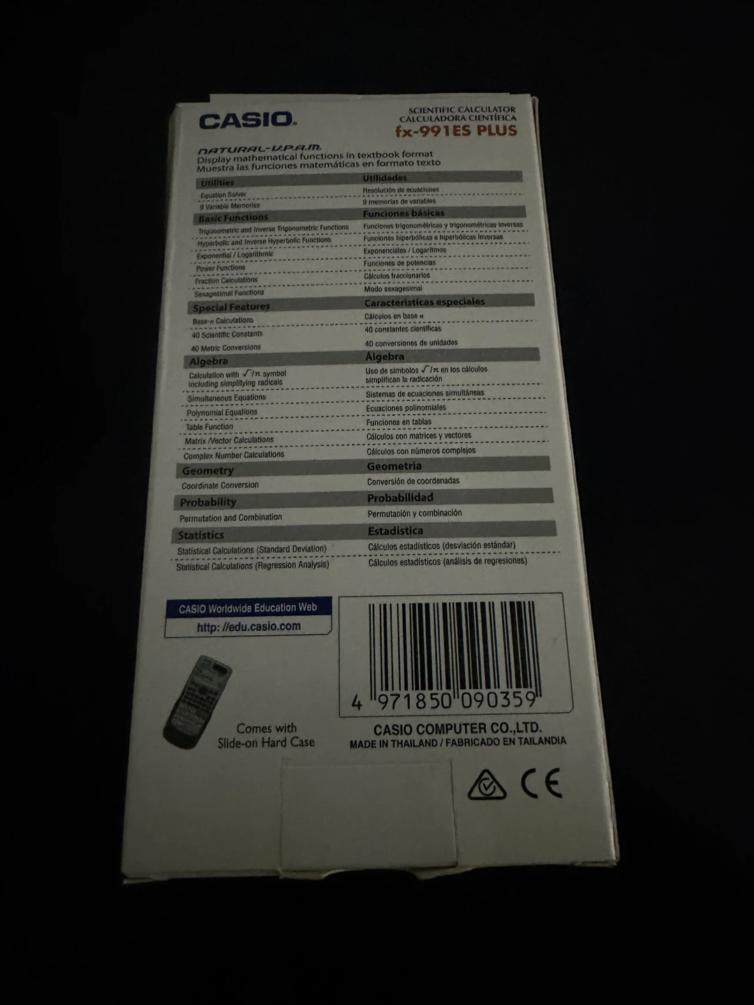 CASIO FX-991 ES Plus Calculator (Blue/Grey) [NEW] - photo 3