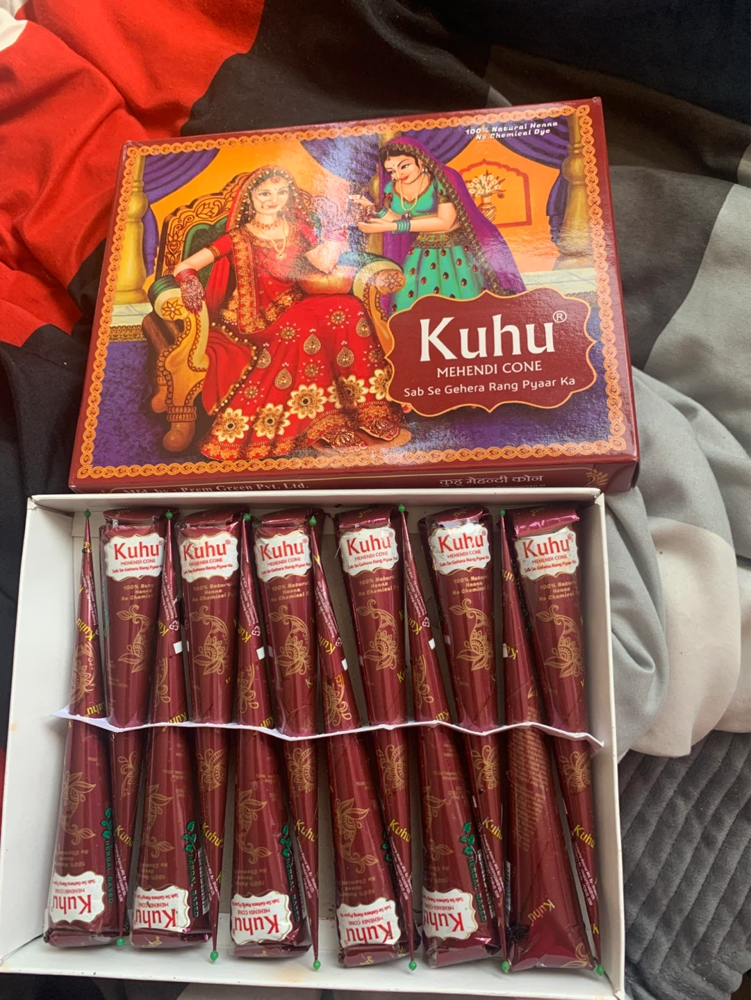 New Herbal Rich Mehendi Henna Cones - Pack of 12