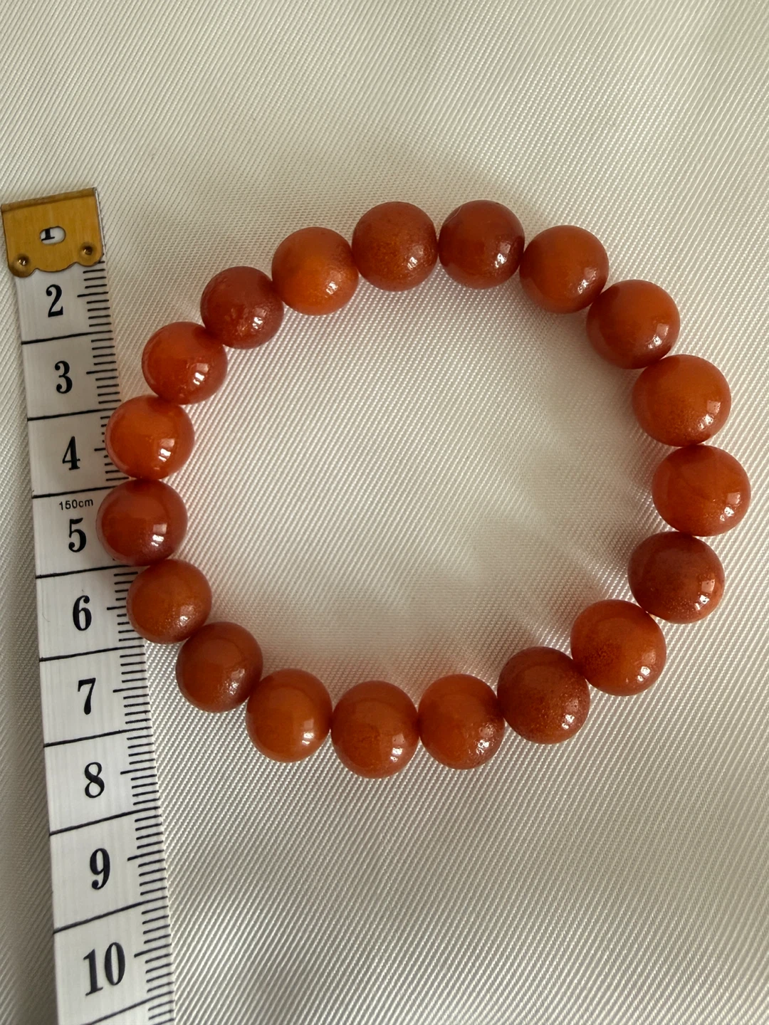 Authentic Baltic Amber Bead Bracelet with Certificate