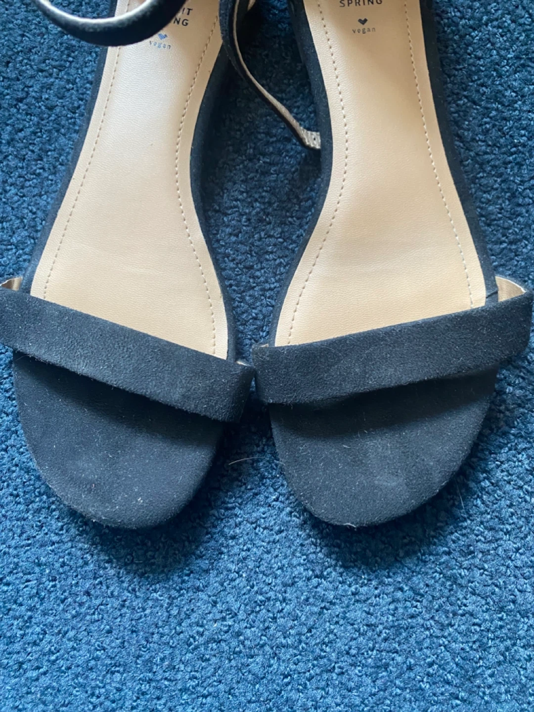 Call It Spring Black Suede Ankle Strap Sandals🌱 - photo 2