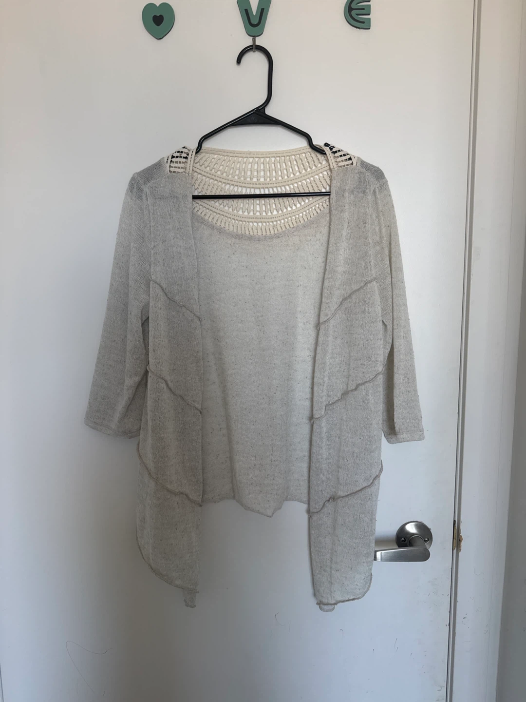 Sheer Open Front Cardigan