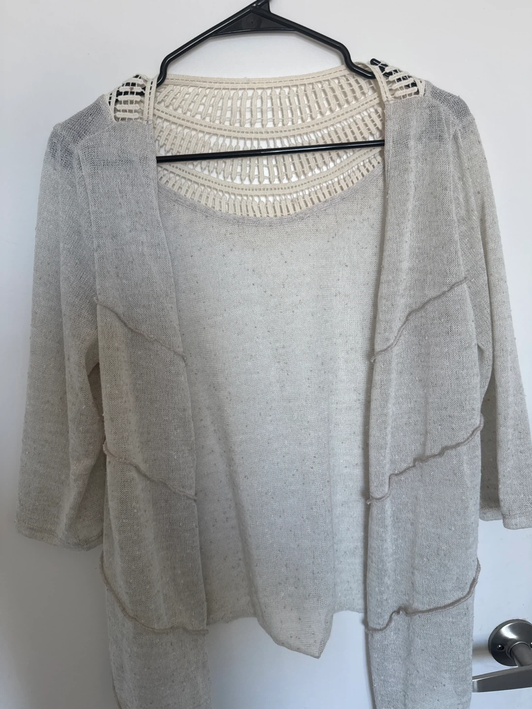 Sheer Open Front Cardigan - photo 2