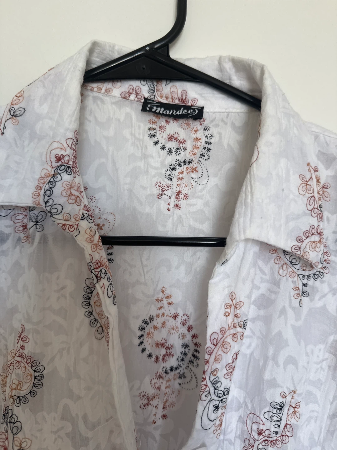 Mandee Sleeveless Blouse - White Floral Print - photo 2