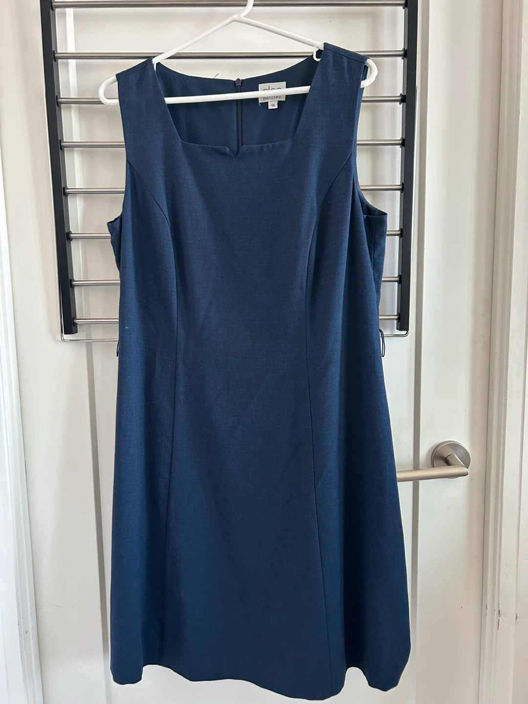 Cleo Women's Navy Blue Suit Dress with Jacket Size 12P