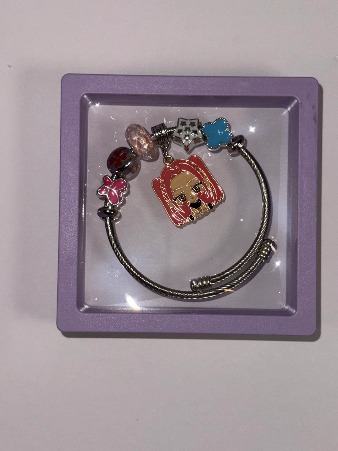 K-pop girls Charm Bracelet with  Assorted Charms ( 4 available )