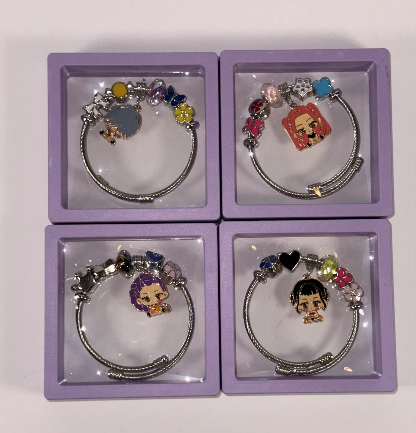 K-pop girls Charm Bracelet with  Assorted Charms ( 4 available ) - photo 5