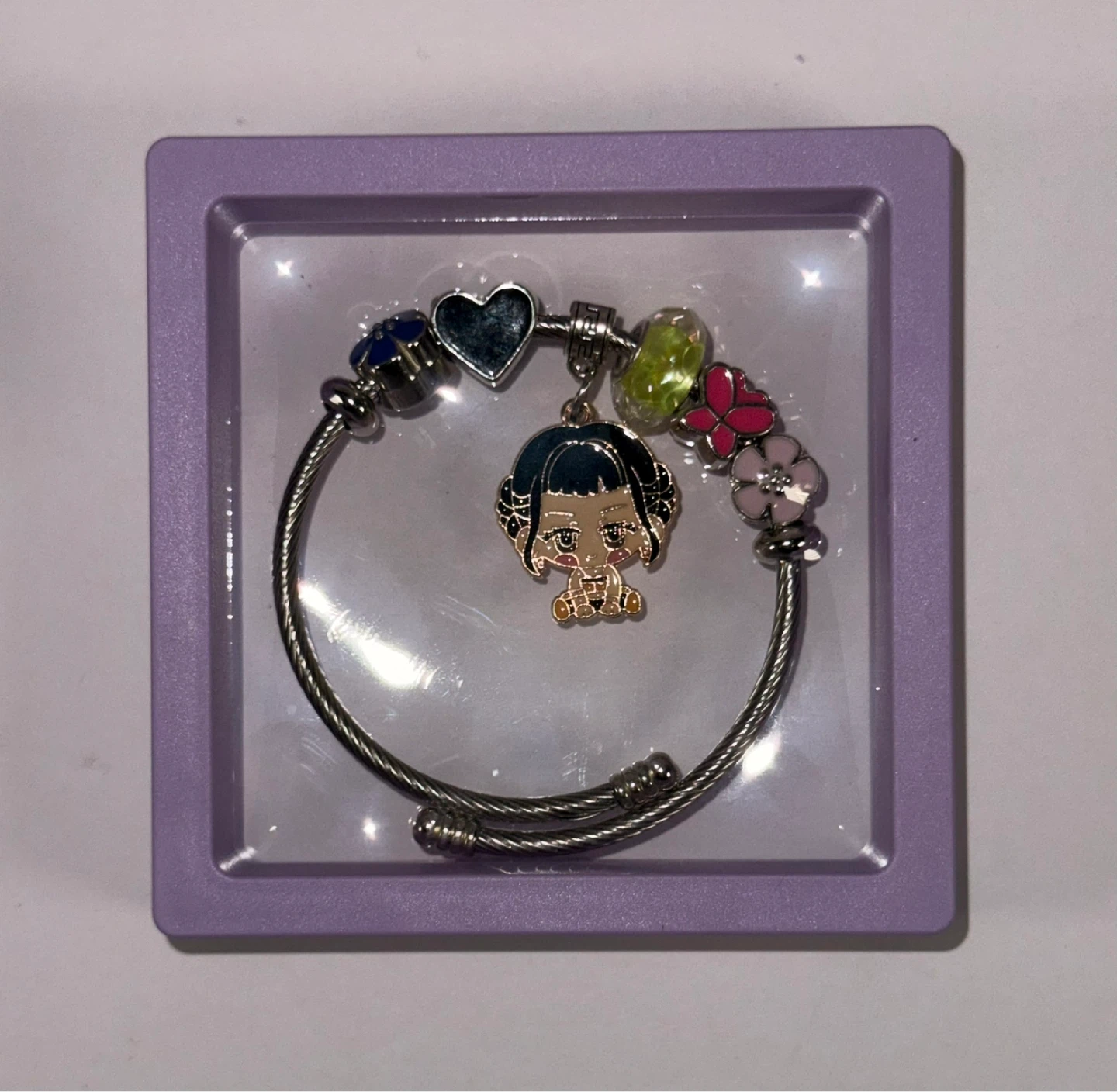K-pop girls Charm Bracelet with  Assorted Charms ( 4 available ) - photo 4