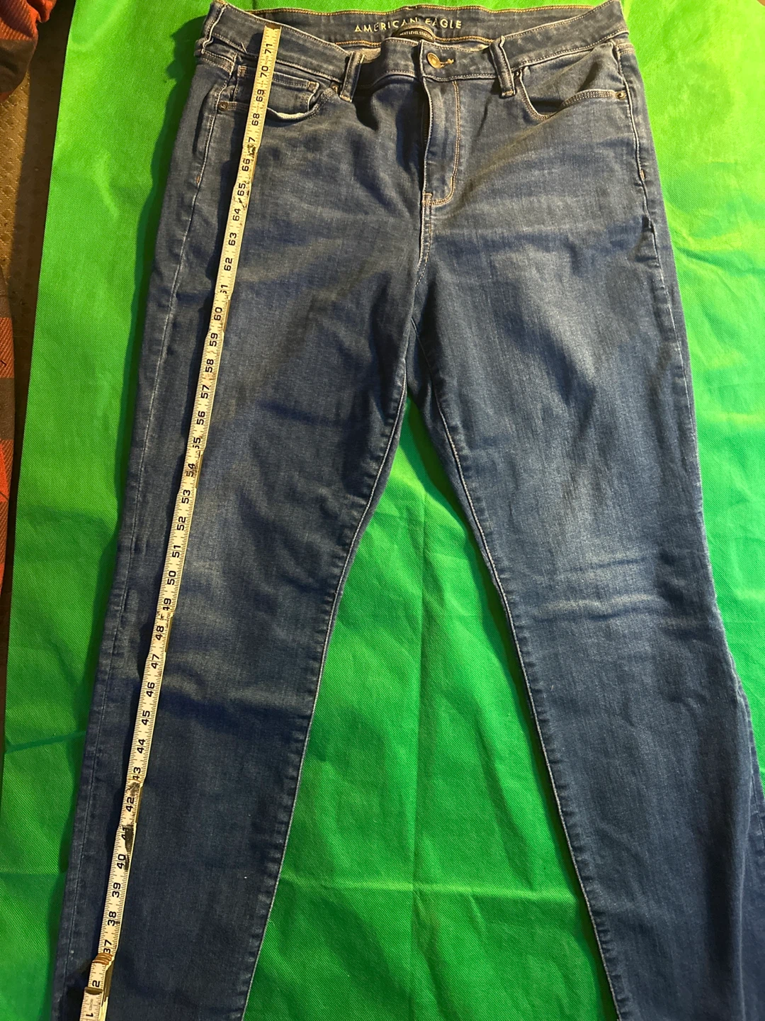 American Eagle Women's Blue Denim Jeans Next Level Stretch