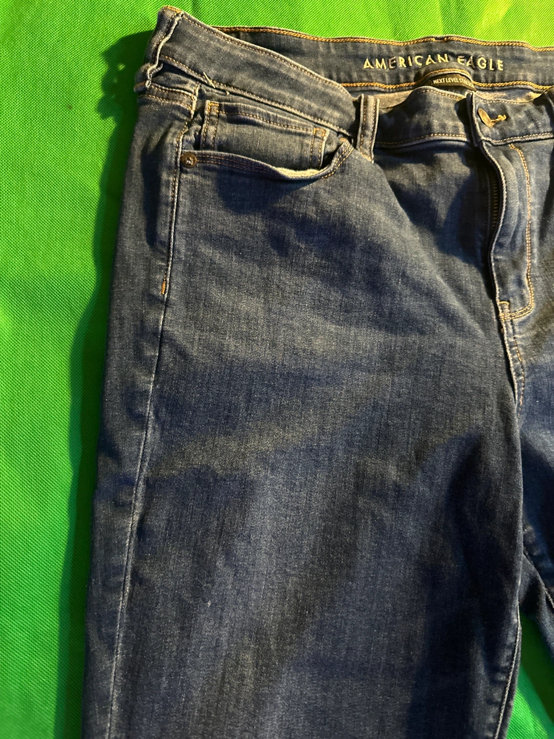 American Eagle Women's Blue Denim Jeans Next Level Stretch - photo 3