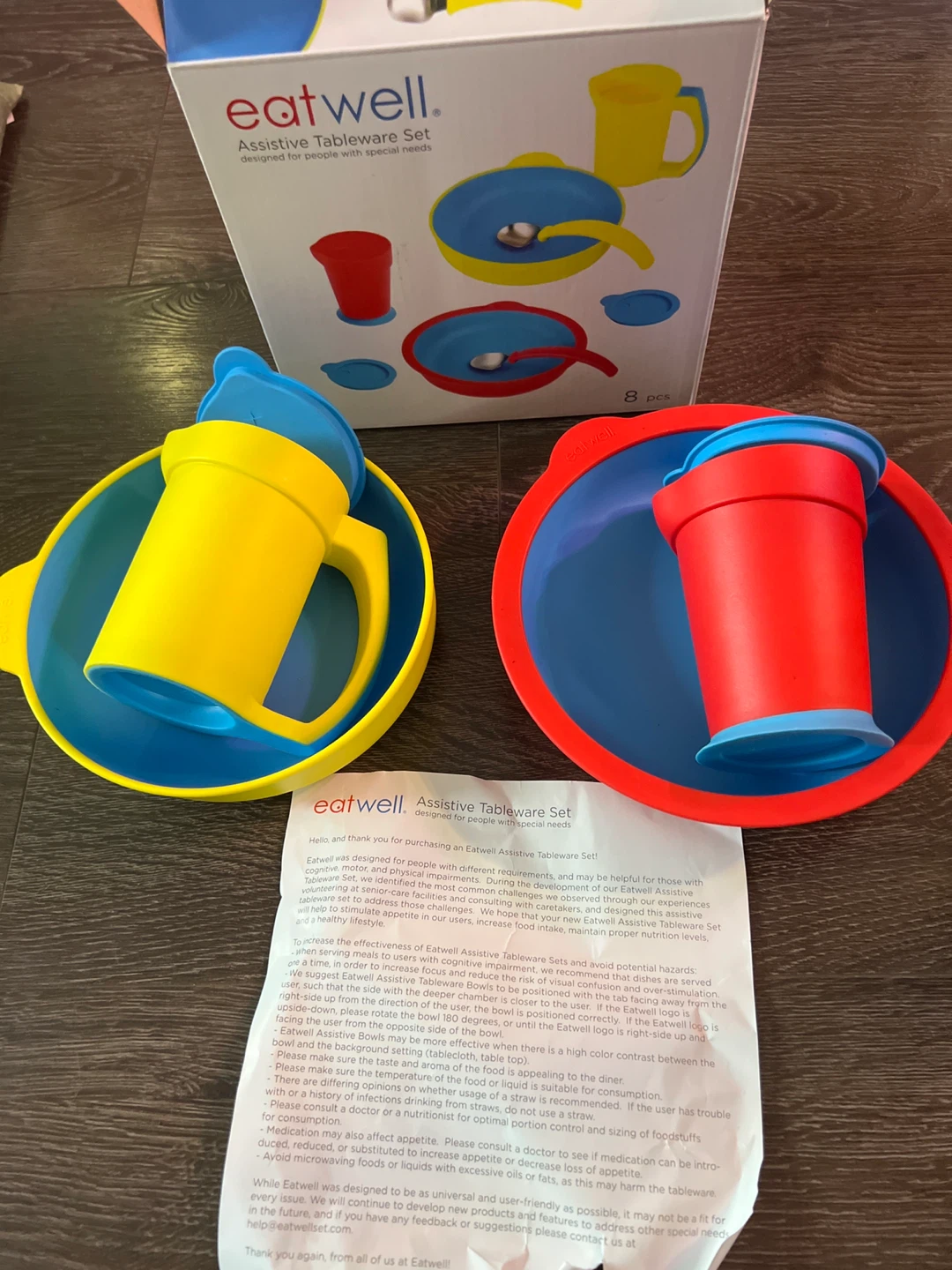 NEW Eatwell Assistive Tableware Set (6 Pieces) – $135+ Value - photo 2