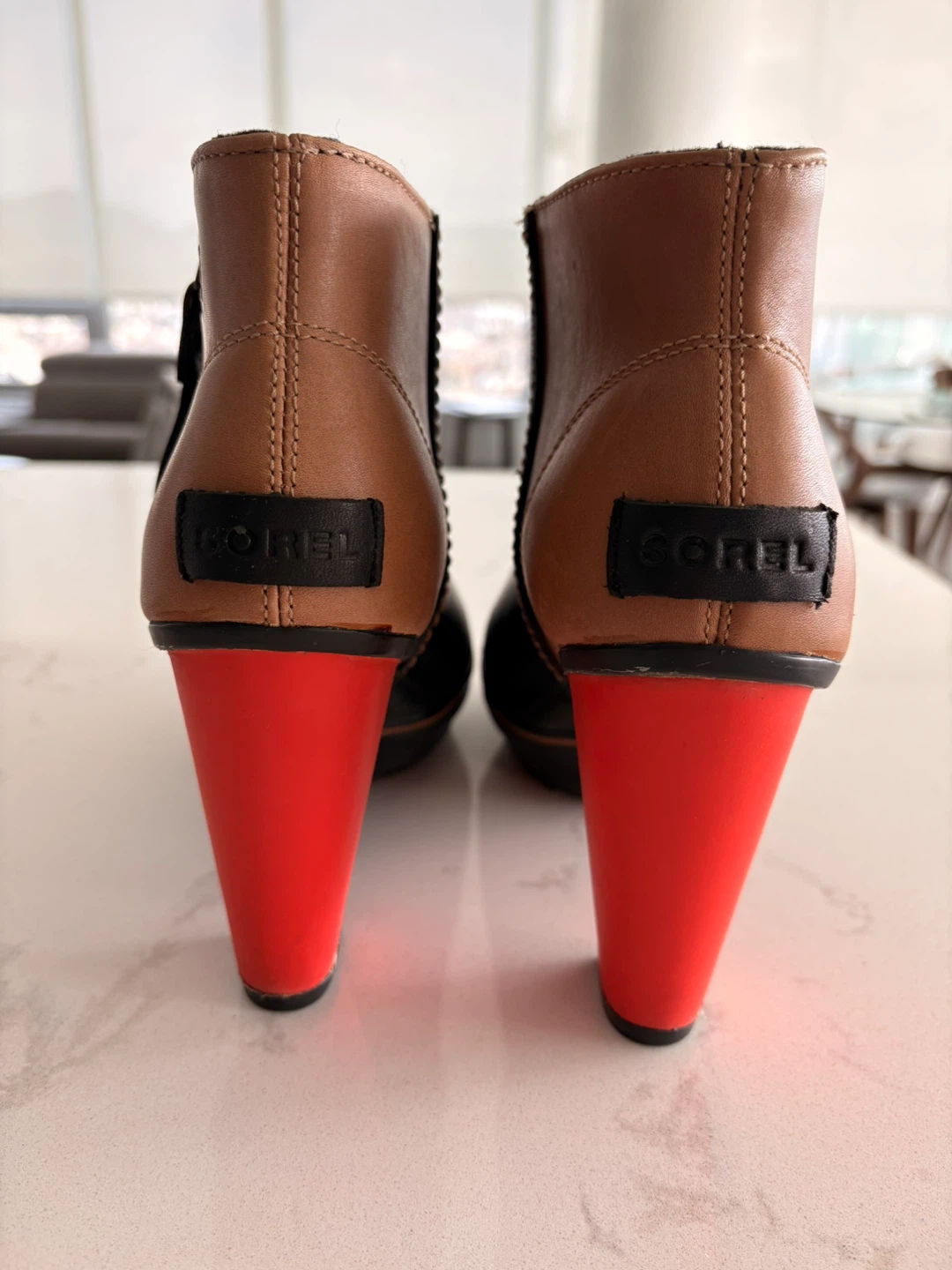 Sorel Ankle Boots with Red Heels Sz9.5 - photo 3