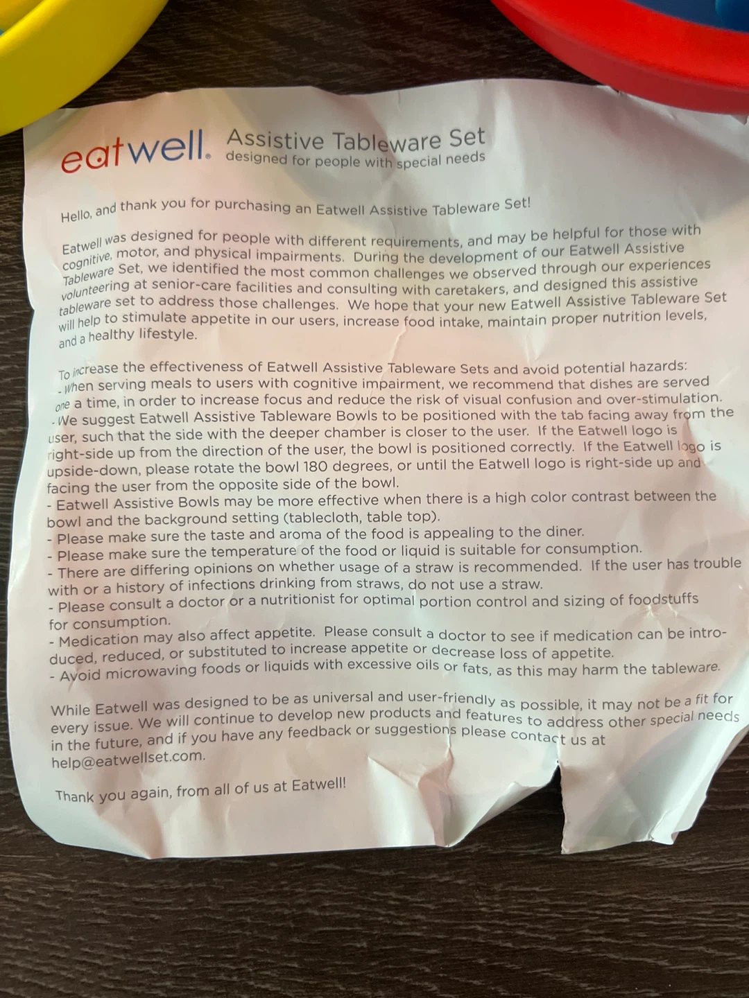 NEW Eatwell Assistive Tableware Set (6 Pieces) – $135+ Value - photo 3