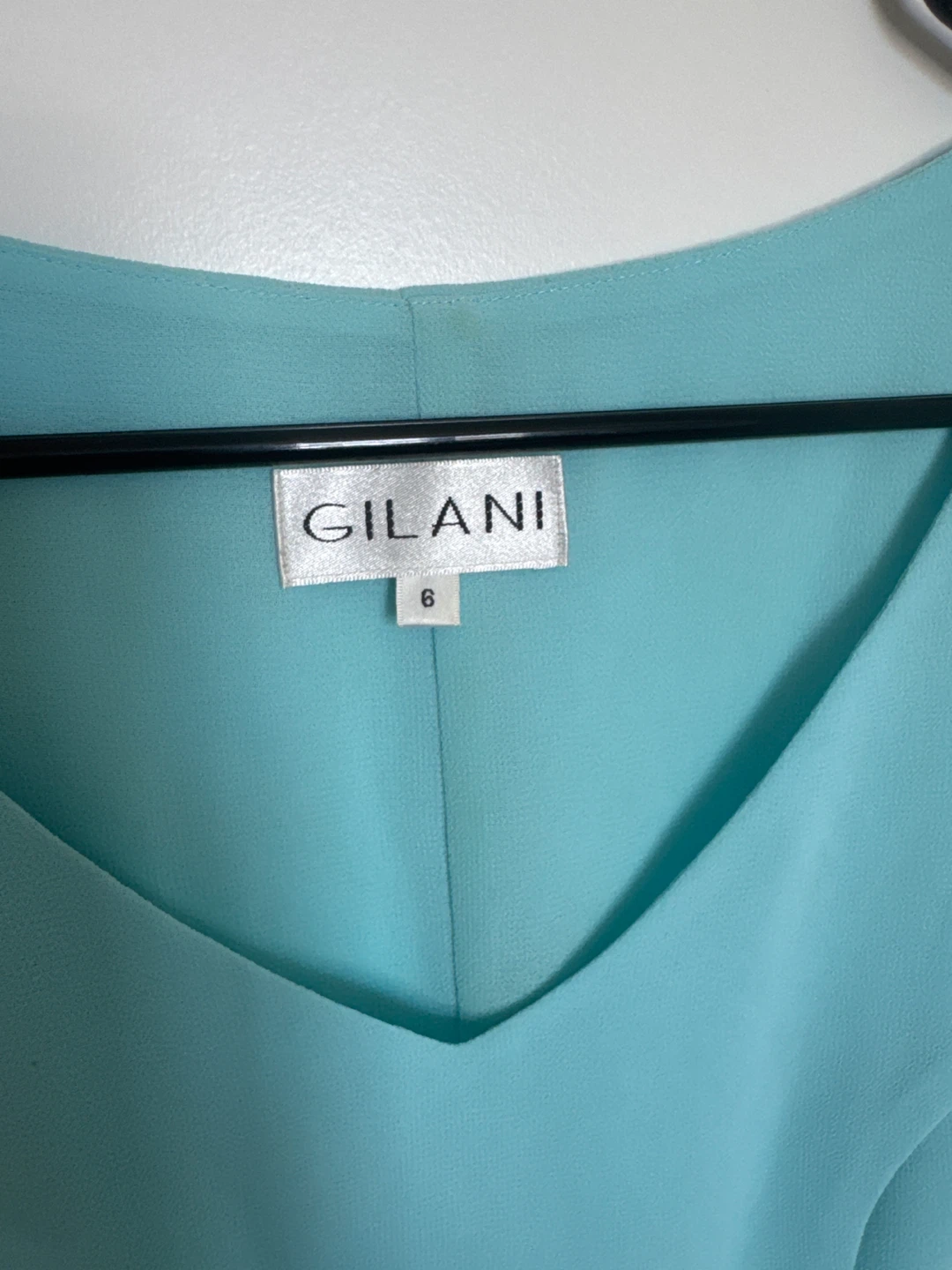 Gilani Women's Blue Dress with Matching Jacket Size 8 - photo 5