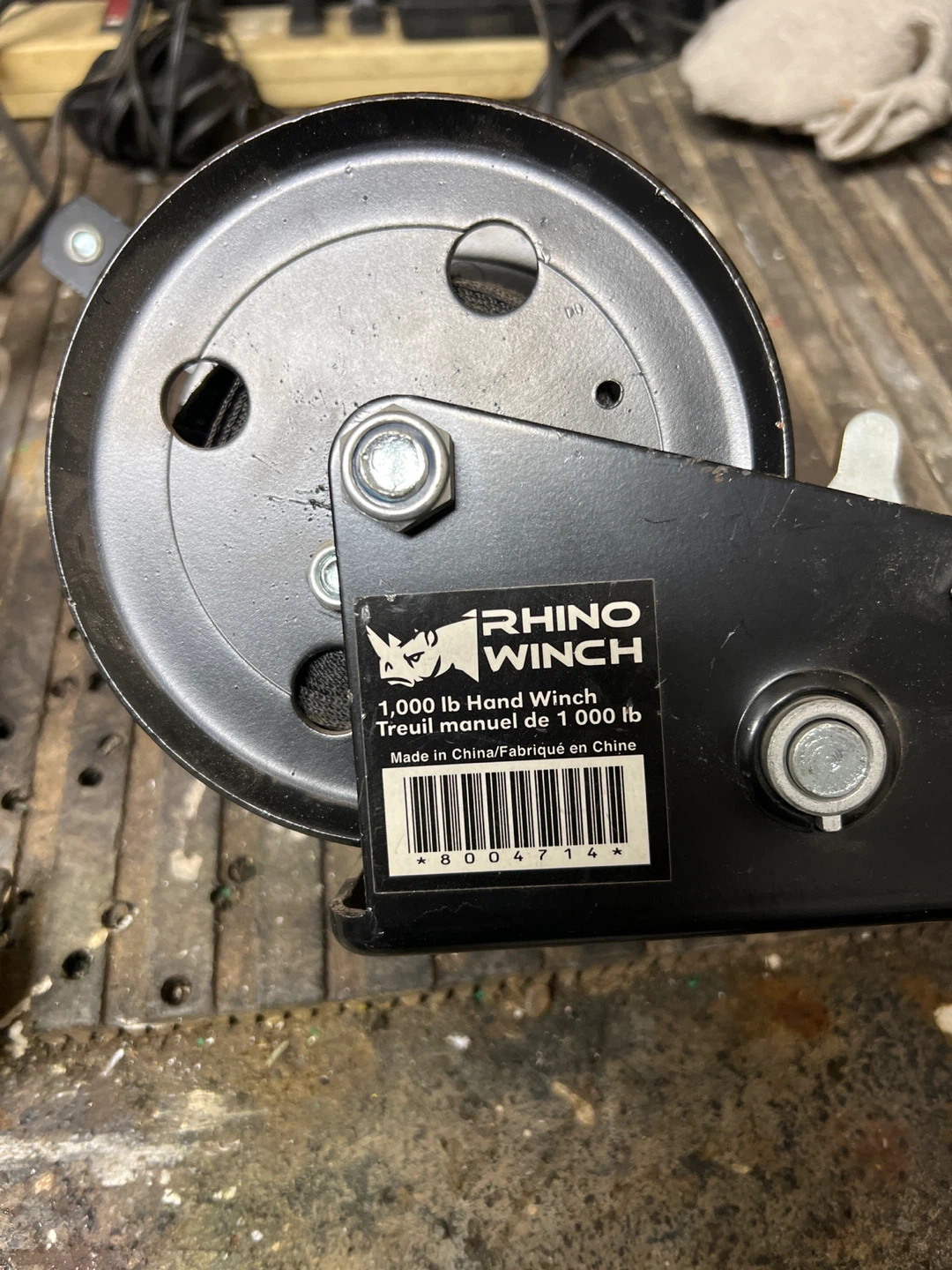 Rhino Winch 1,000 lb Capacity All Purpose Hand Winch