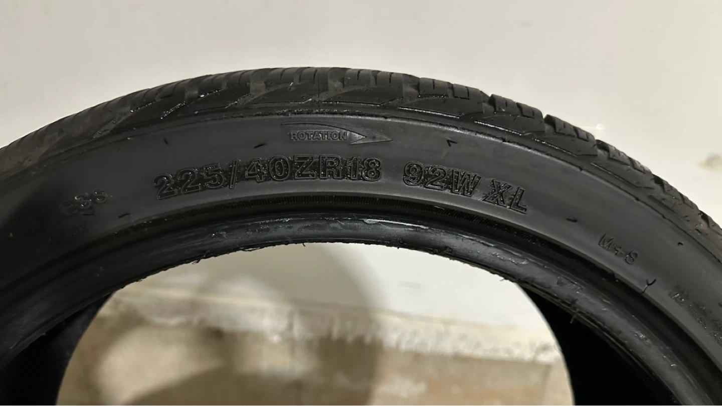 🌱 Set of 4 Tires - 225/40ZR18 92W XL - photo 3