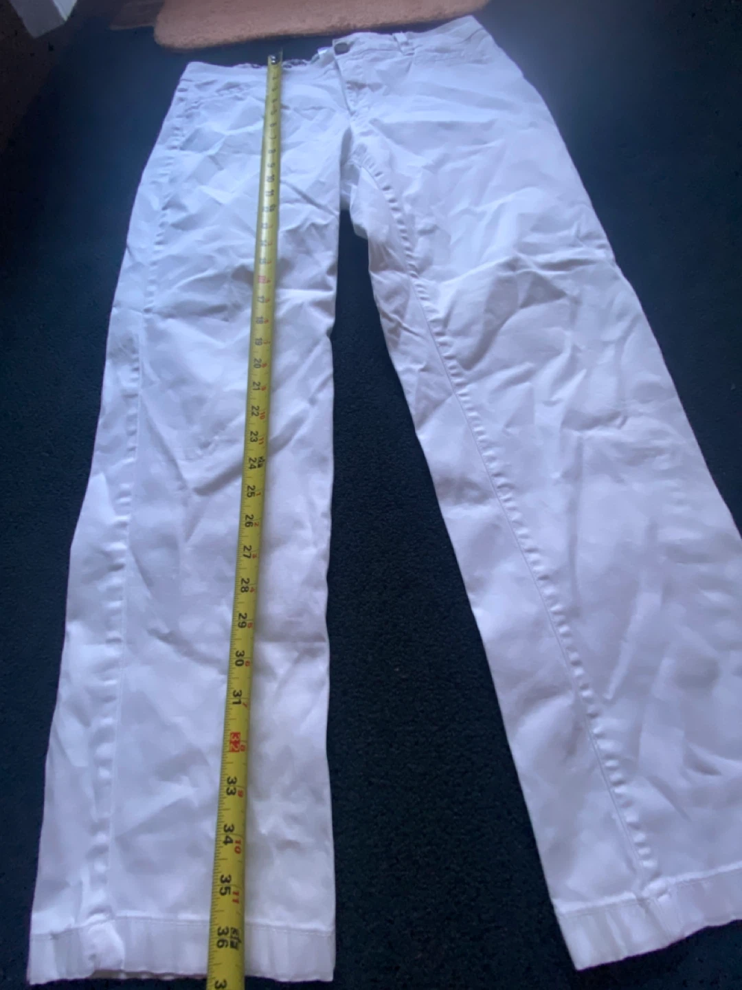 Cleo Petites White Pants Size 12🌱 - photo 4