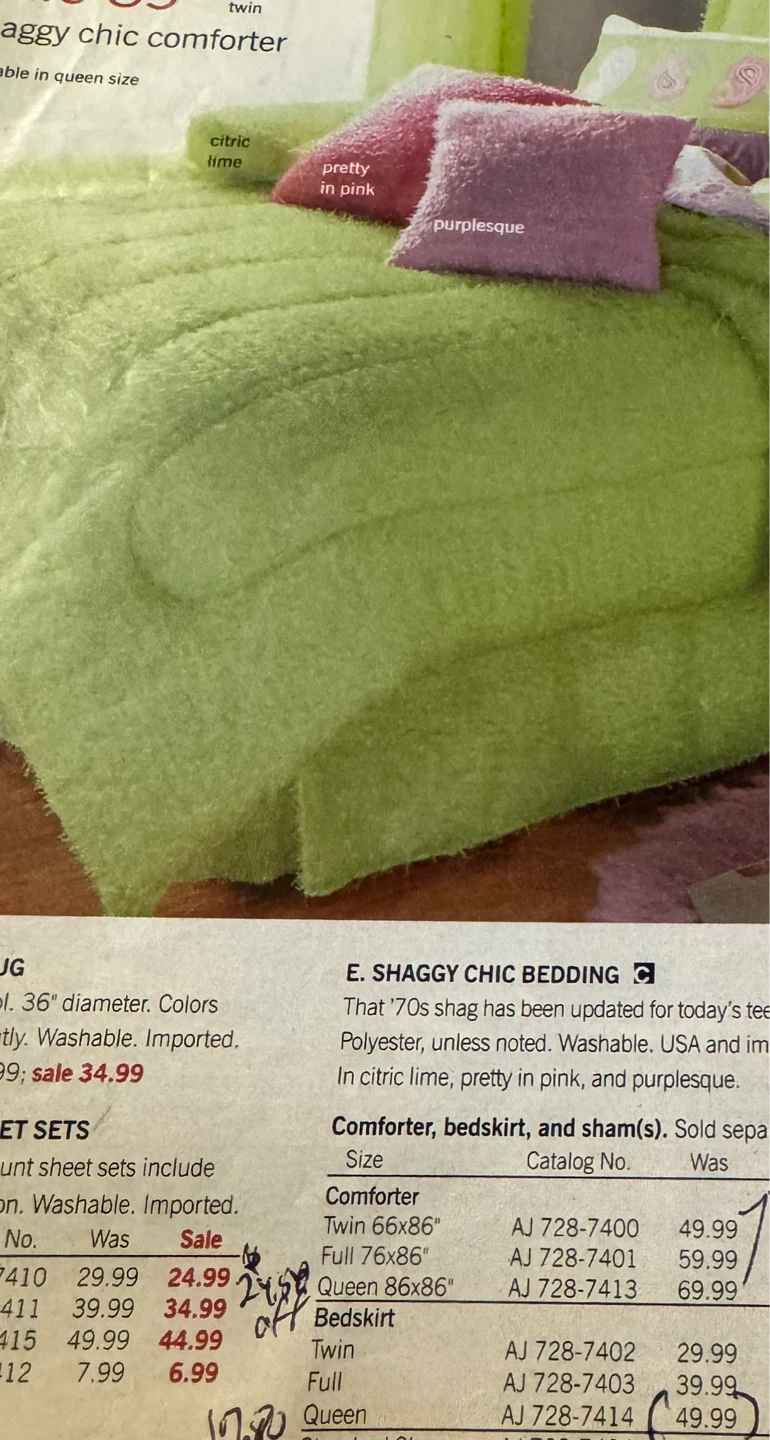 Queen Shaggy Chic Comforter - Pretty in Pink - photo 5