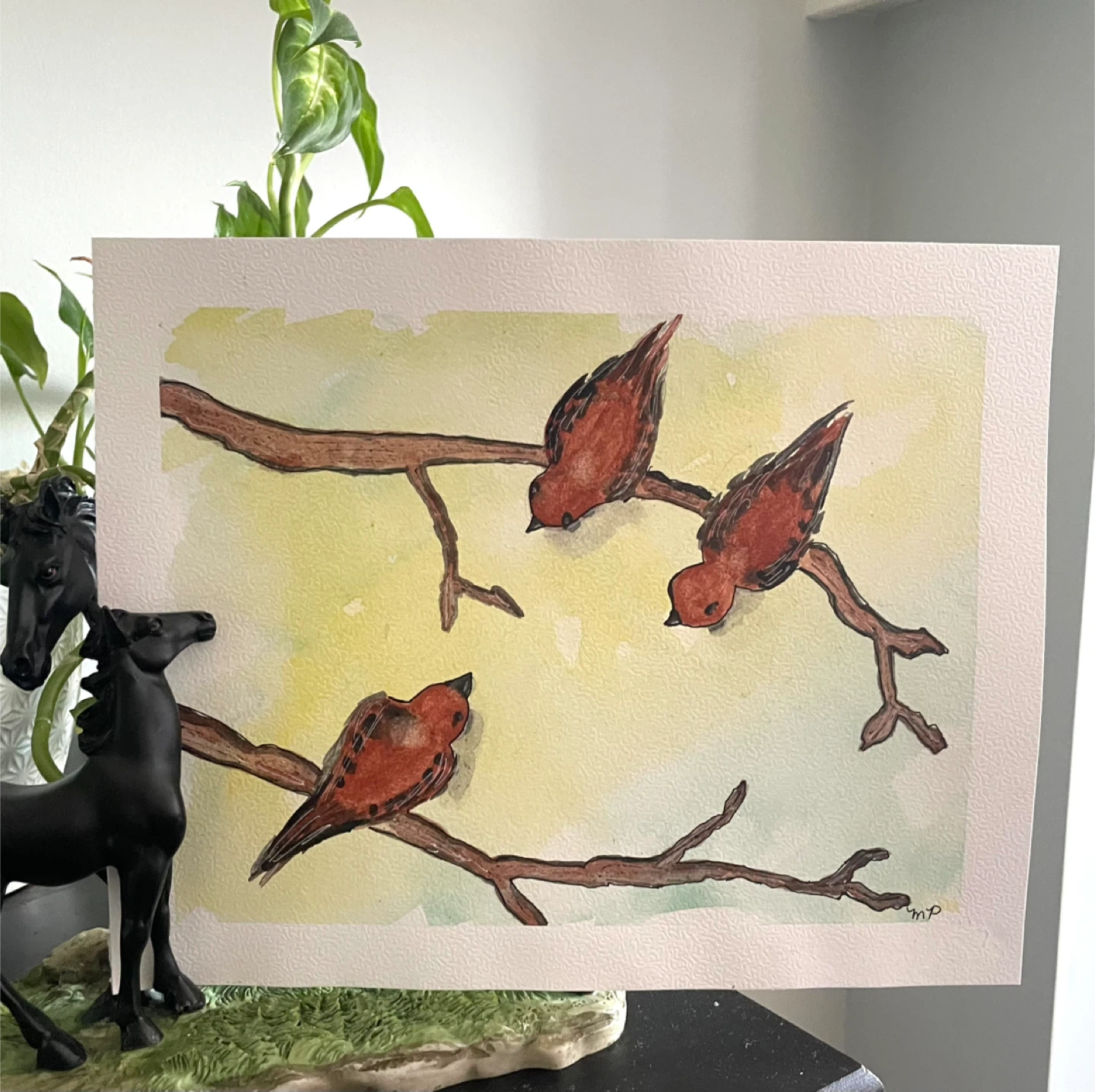 Watercolor Bird paintings - photo 5